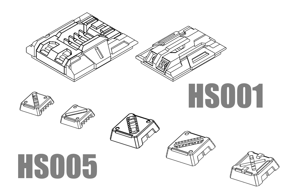 MS Hobby HS001 - MS005 3D Printed Details - Panels