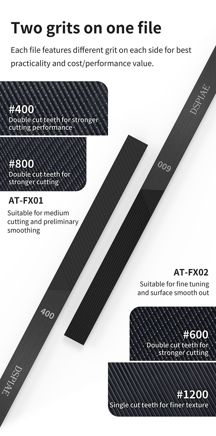 DSPIAE AT-FX DLC Coated Stainless Steel File