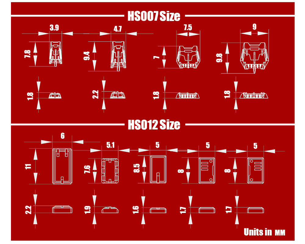 MS Hobby HS007- HS012 3D Printed Details - Heavy Armor
