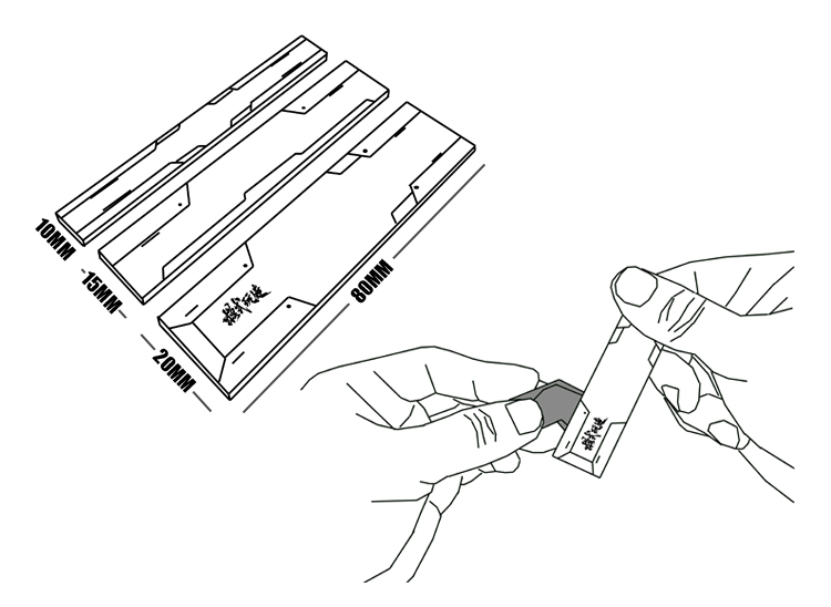 MS Hobby MS-010 Model Sanding Sticks (3pcs)