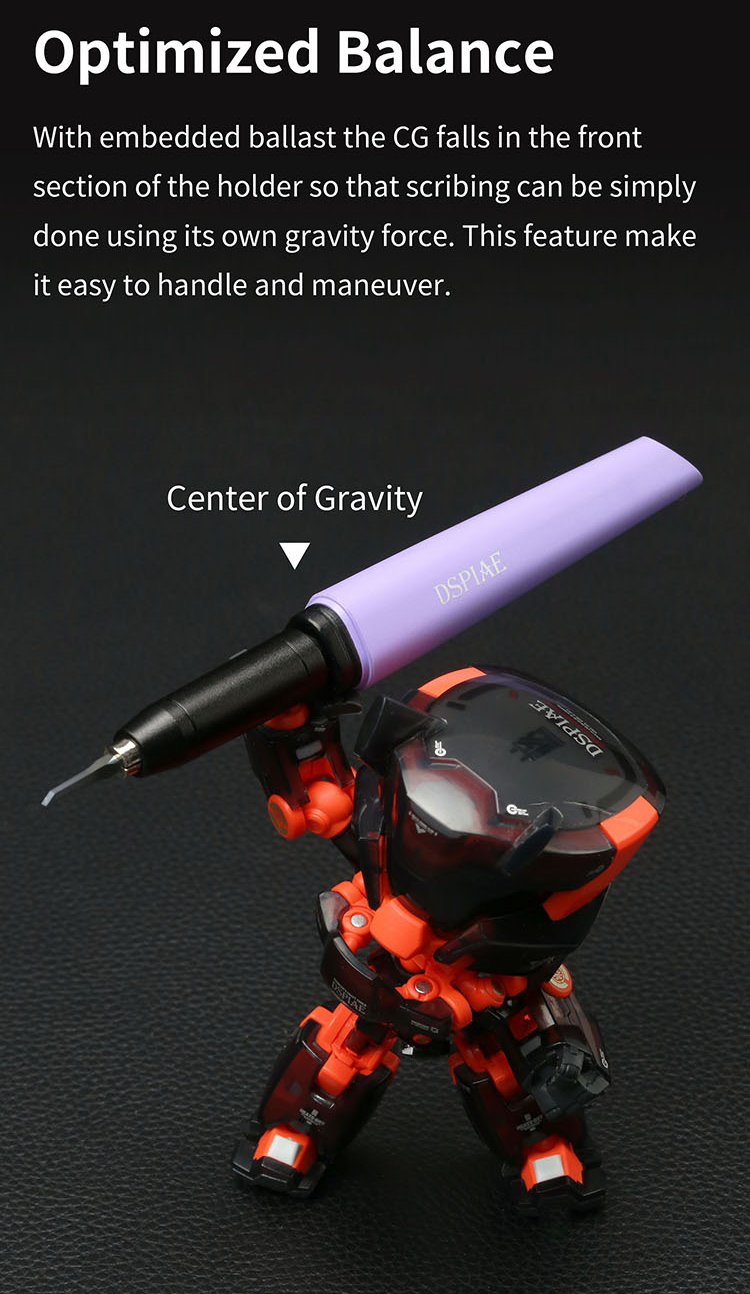 DSPIAE PT-TH PRO "Dawning" Tungsten Steel Push Broach Chisel Holder