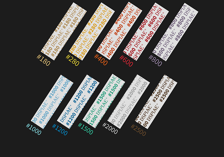 DSPIAE MSP Self-Adhesive Sandpaper #180-#2500 (Single Grit and Combo Sets)