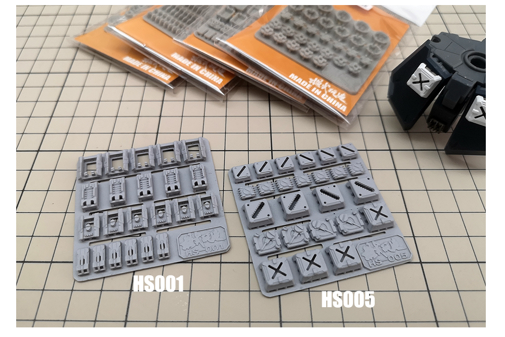 MS Hobby HS001 - MS005 3D Printed Details - Panels