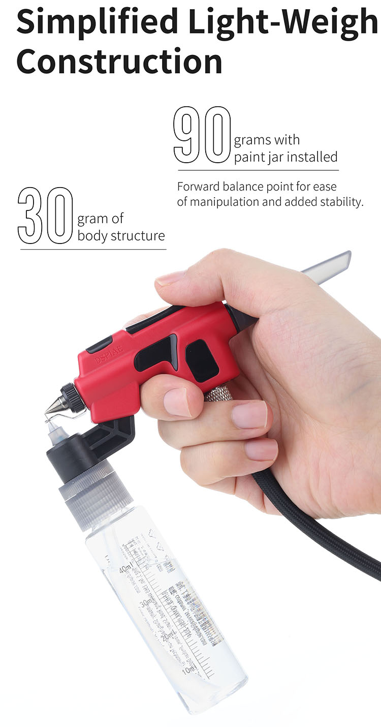 DSPIAE PT-AB Wash-free Airbrush and Accessories