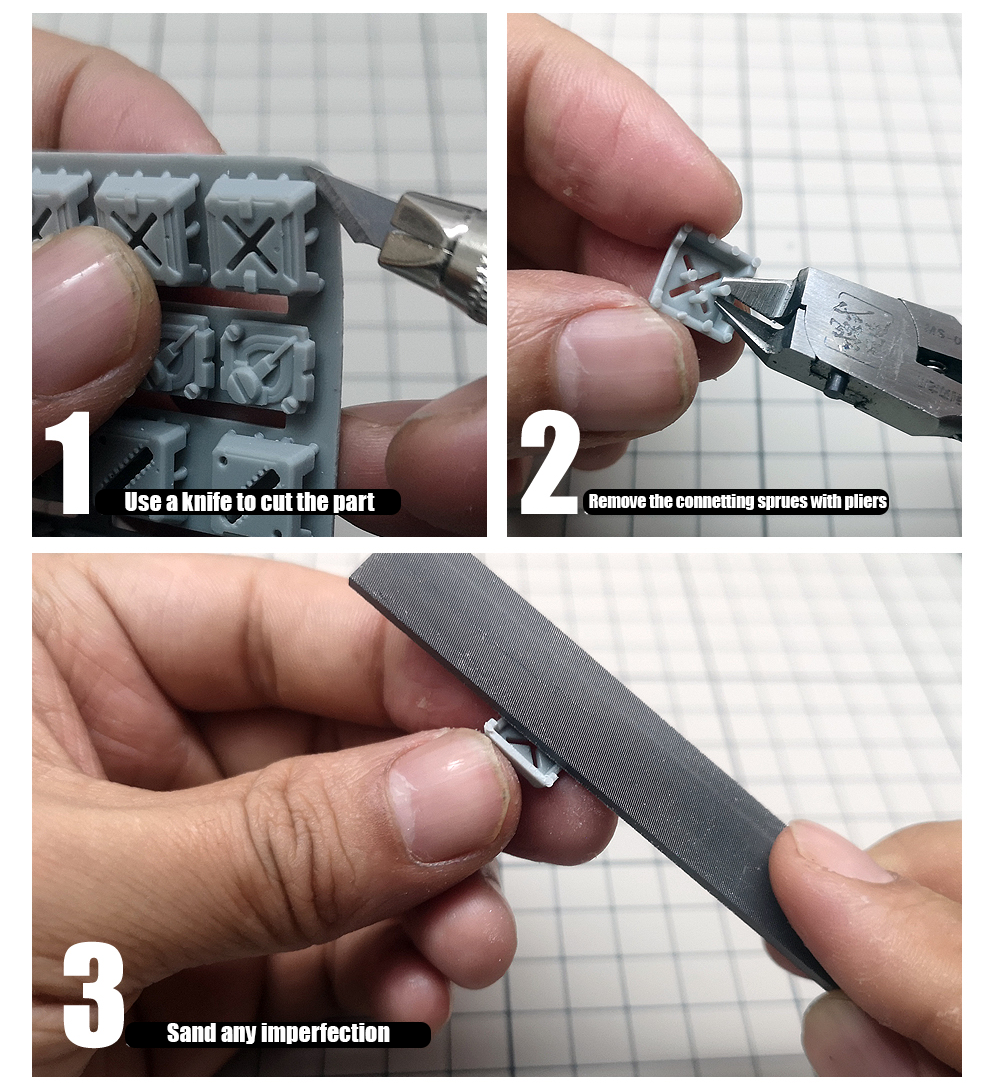 MS Hobby HS001 - MS005 3D Printed Details - Panels