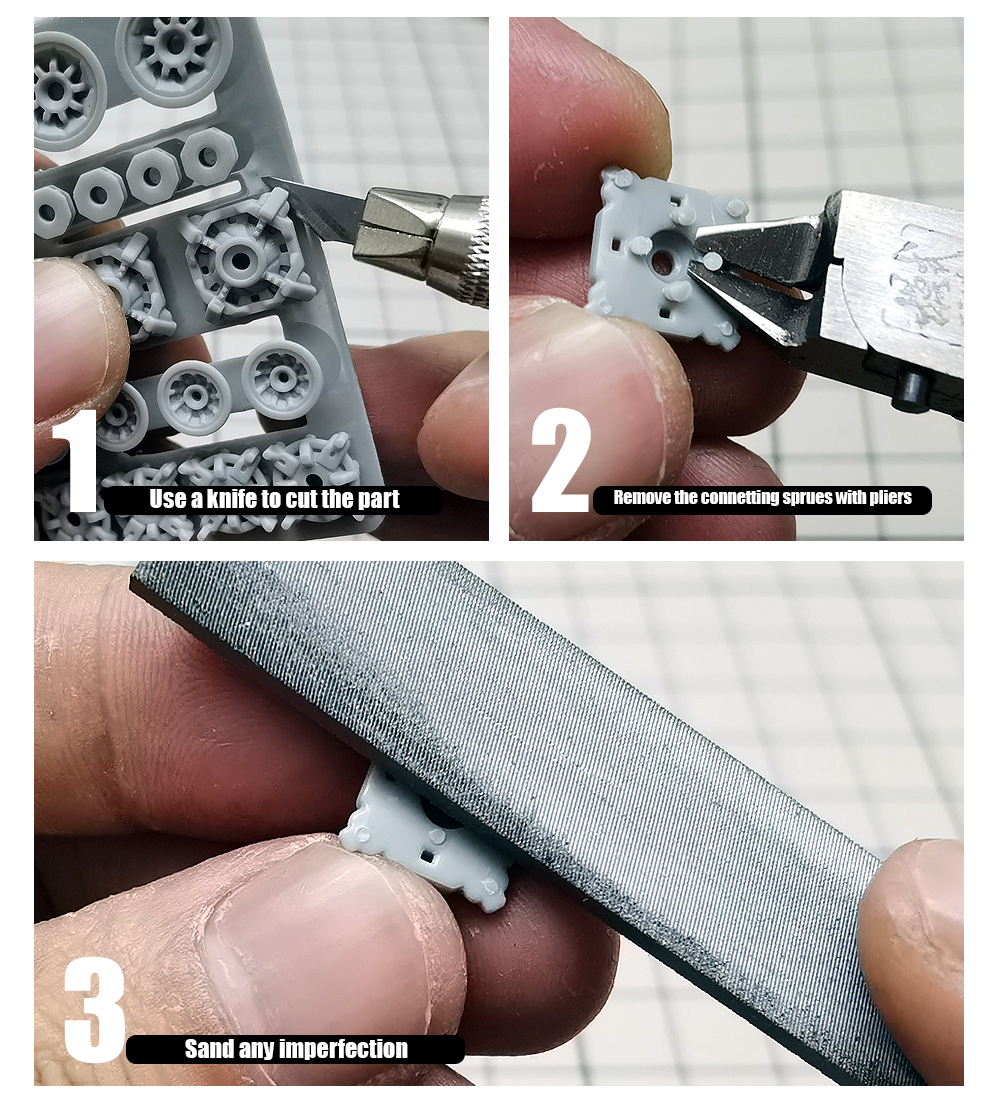 MS Hobby HS002 - HS004 3D Printed Details - Thrusters