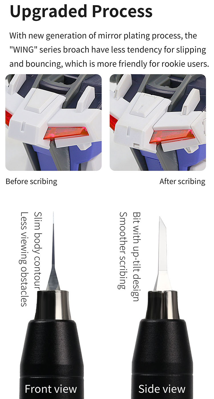 DSPIAE YPB "Wing" Push Broach Chisel for Scribing