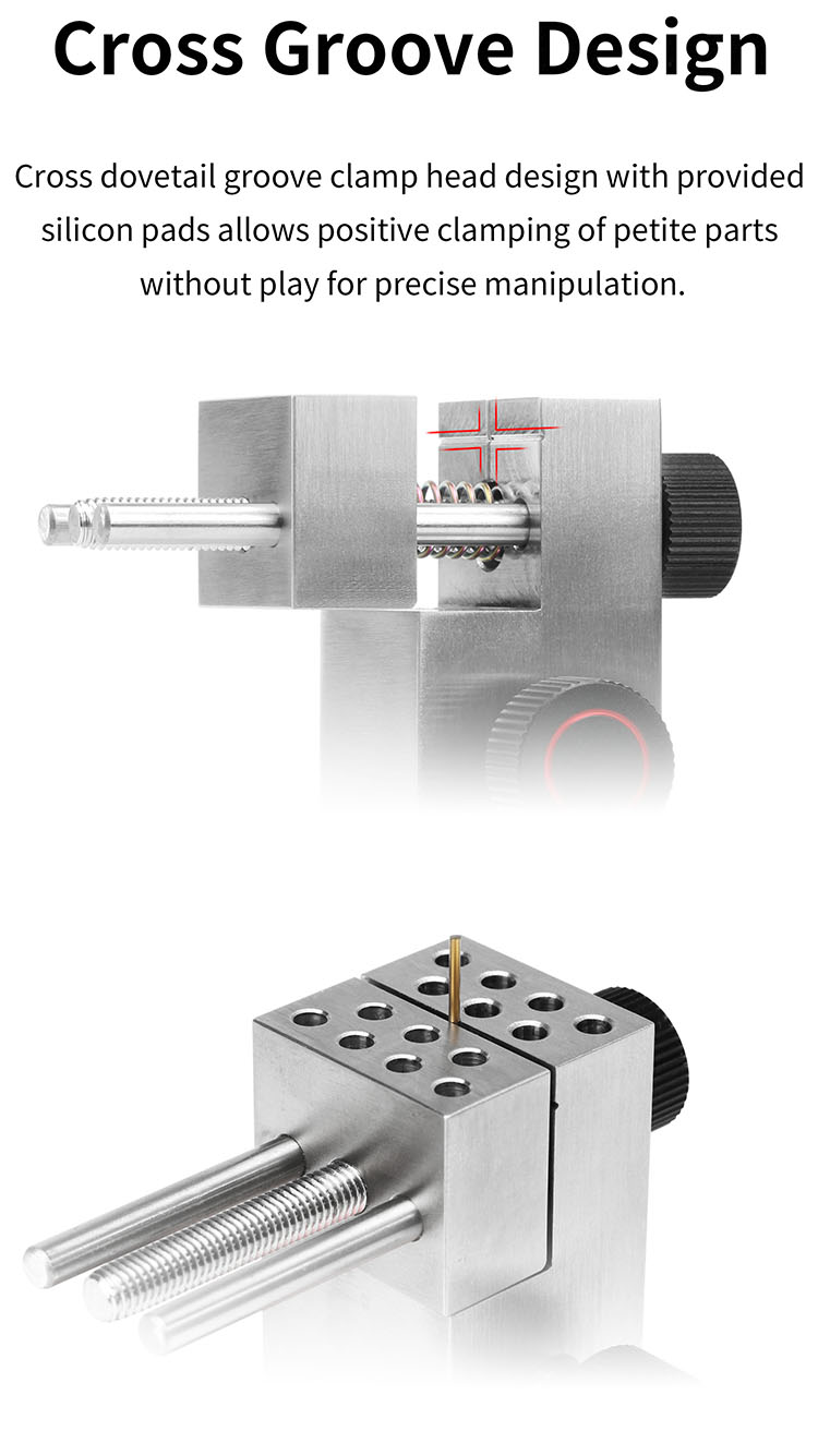 DSPIAE AT-TVA&B Precision Stainless Steel Clamp Vise