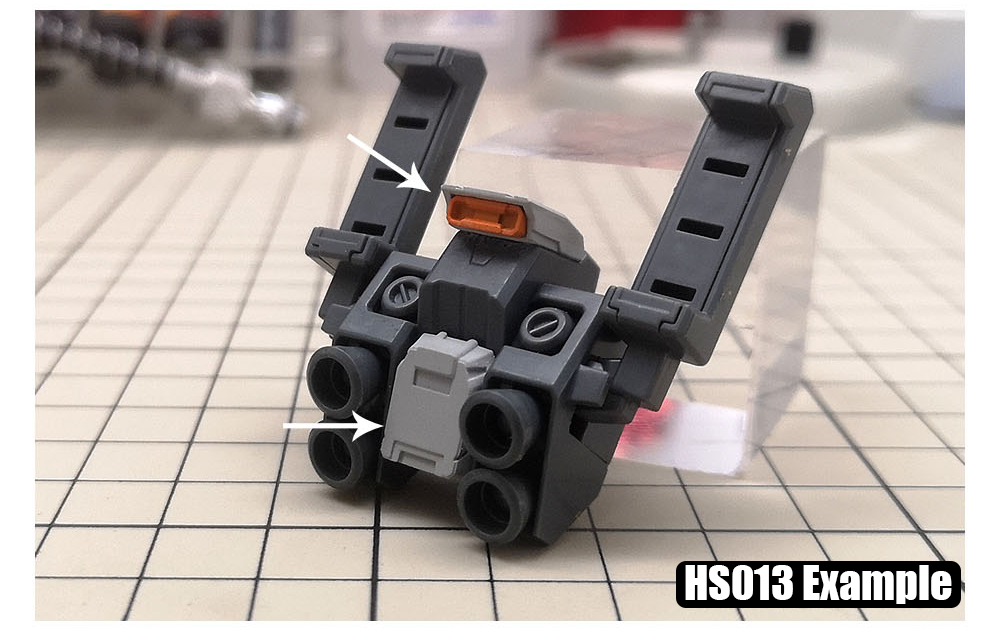 MS Hobby HS013- HS014 - HS013 3D Printed Details - Nozzle injectors