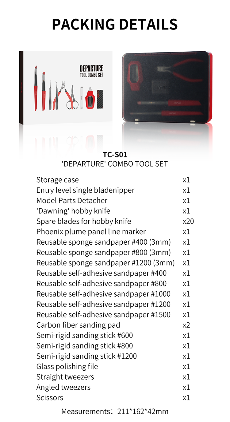 DSPIAE TC-S01 Departure Tool Combo Set