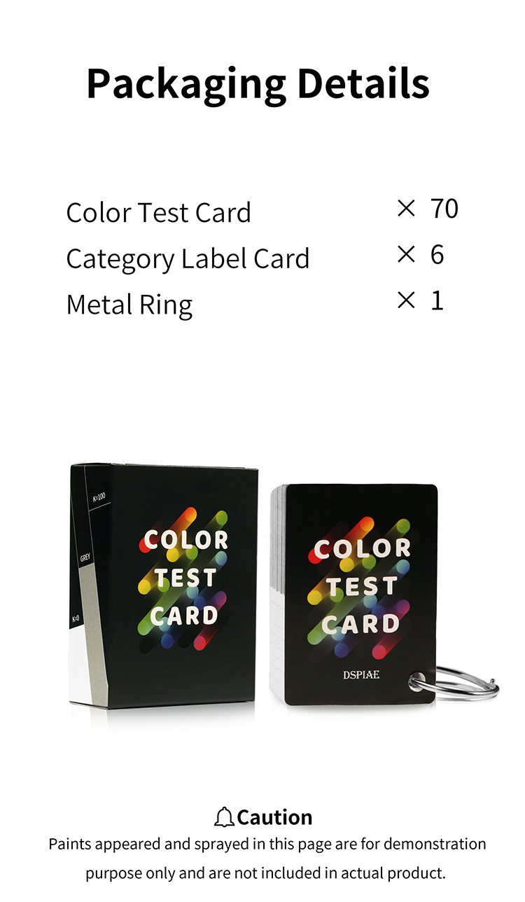 DSPIAE CC01 Model Paint Test Card