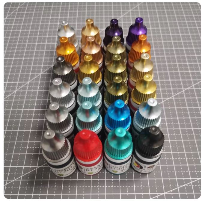 SM Sheik Mainland Brush Painting Water-Based Acrylic Paint Metal Color (5ml)