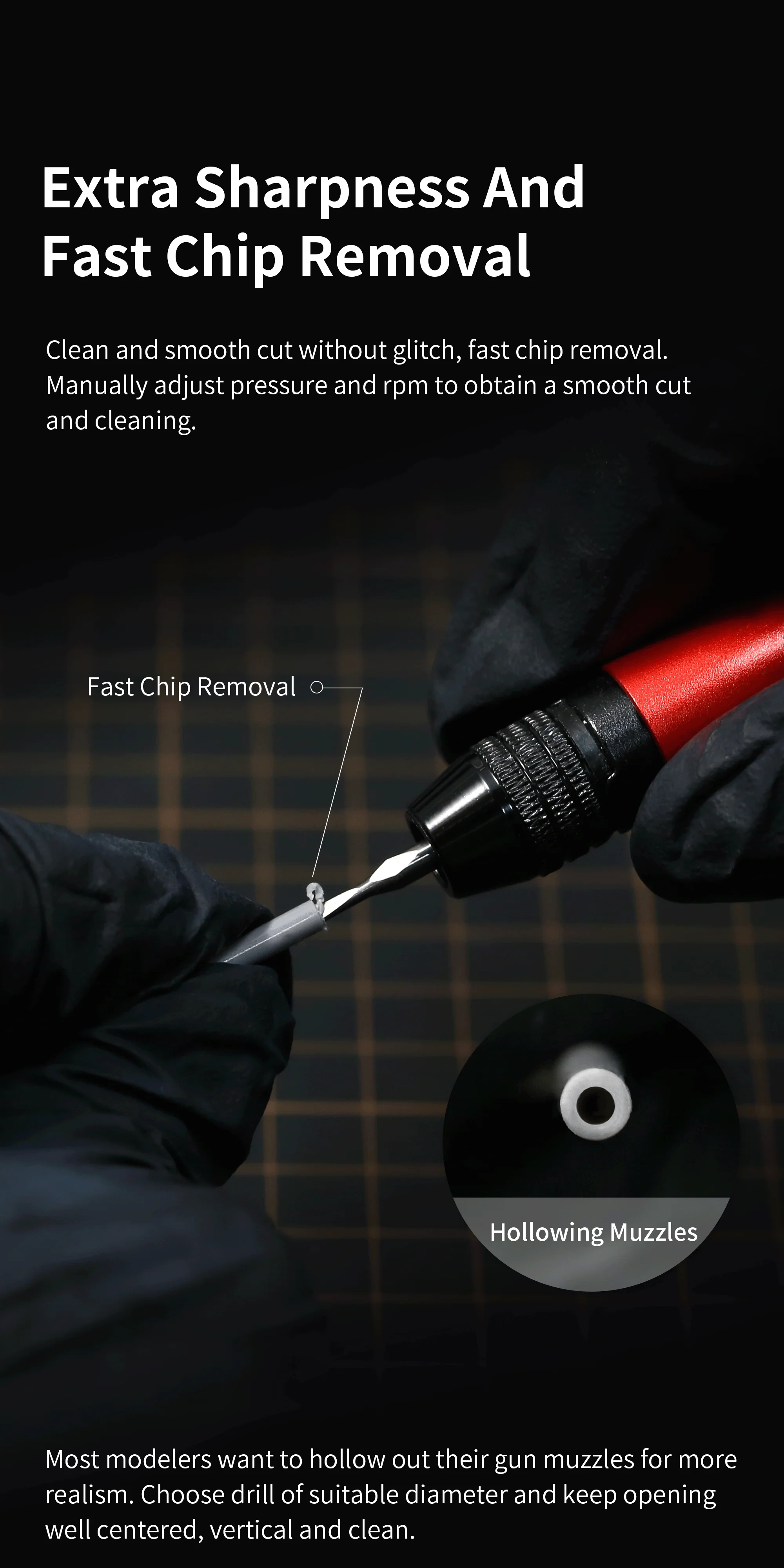 DSPIAE FB Precision Tungsten Steel Flat Core Drill Bits (1.5-3.0MM)