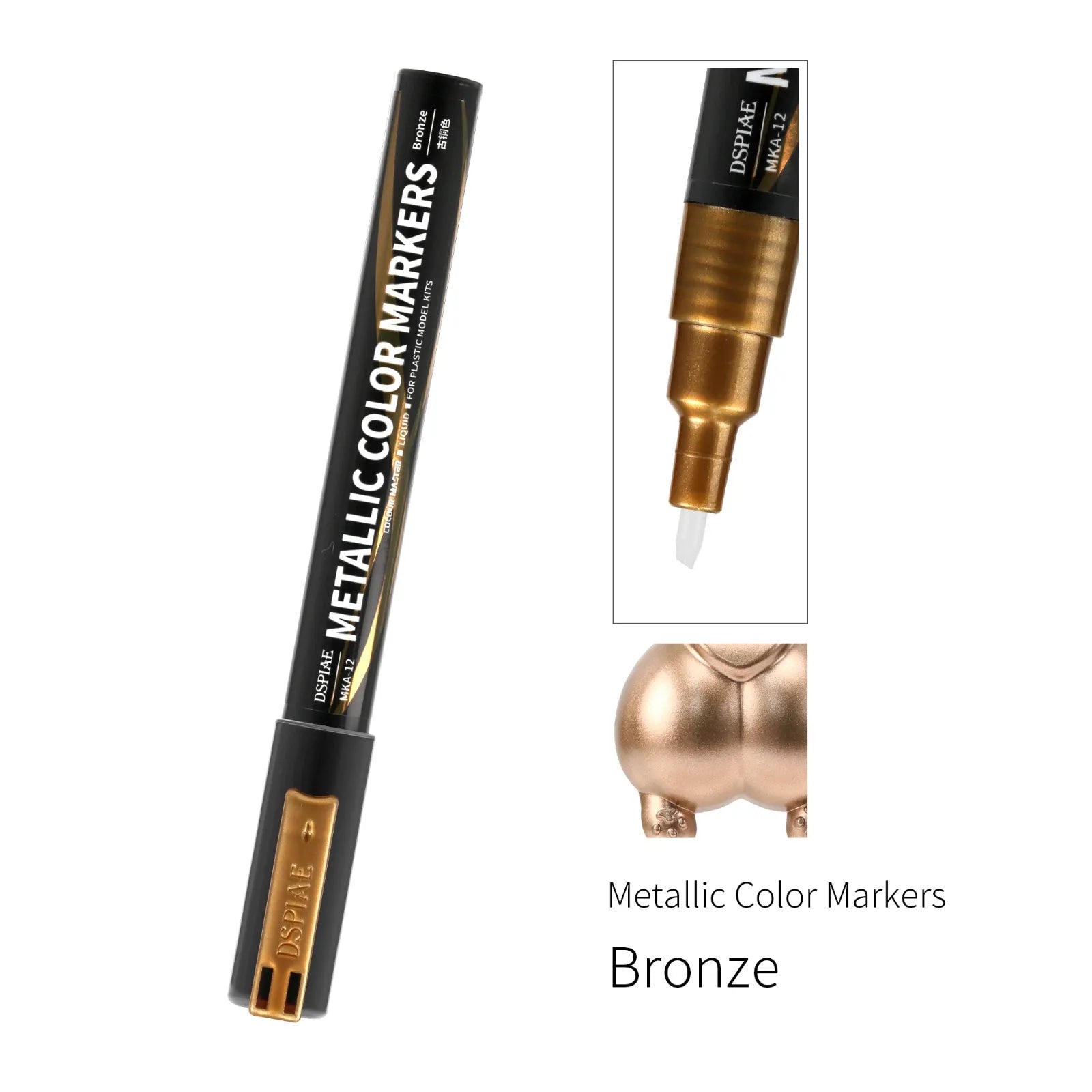 DSPIAE MKA&MKS Super Metallic Color Markers (15 Colors)