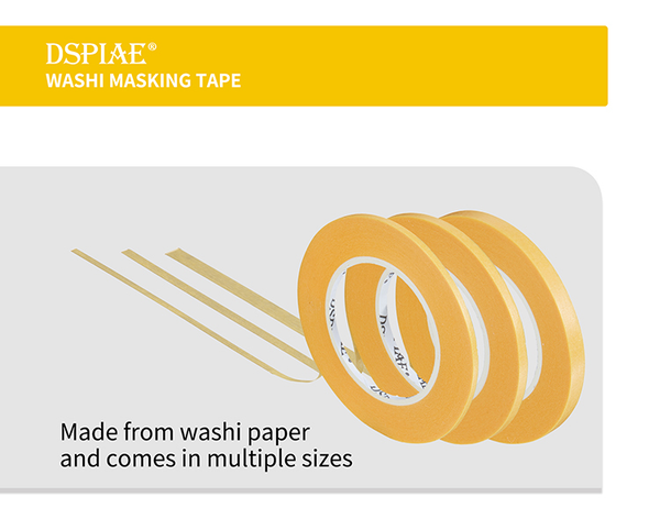 DSPIAE MT 2-20MM Washi Masking Tape (18M/59ft)
