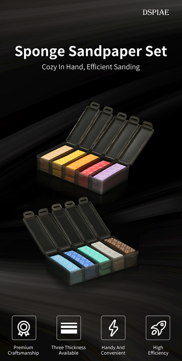 DSPIAE SS Series Sanding Sponge Sets (30pcs) #400-#2000