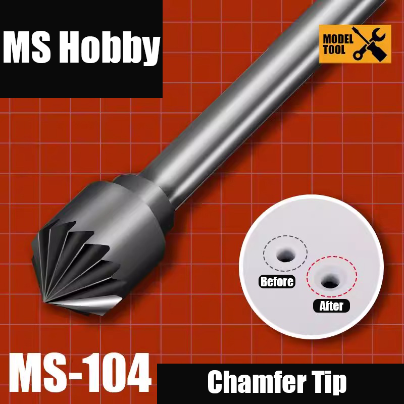 MS Hobby MS-104 Tungsten Chamfer Tip for Hand Drill