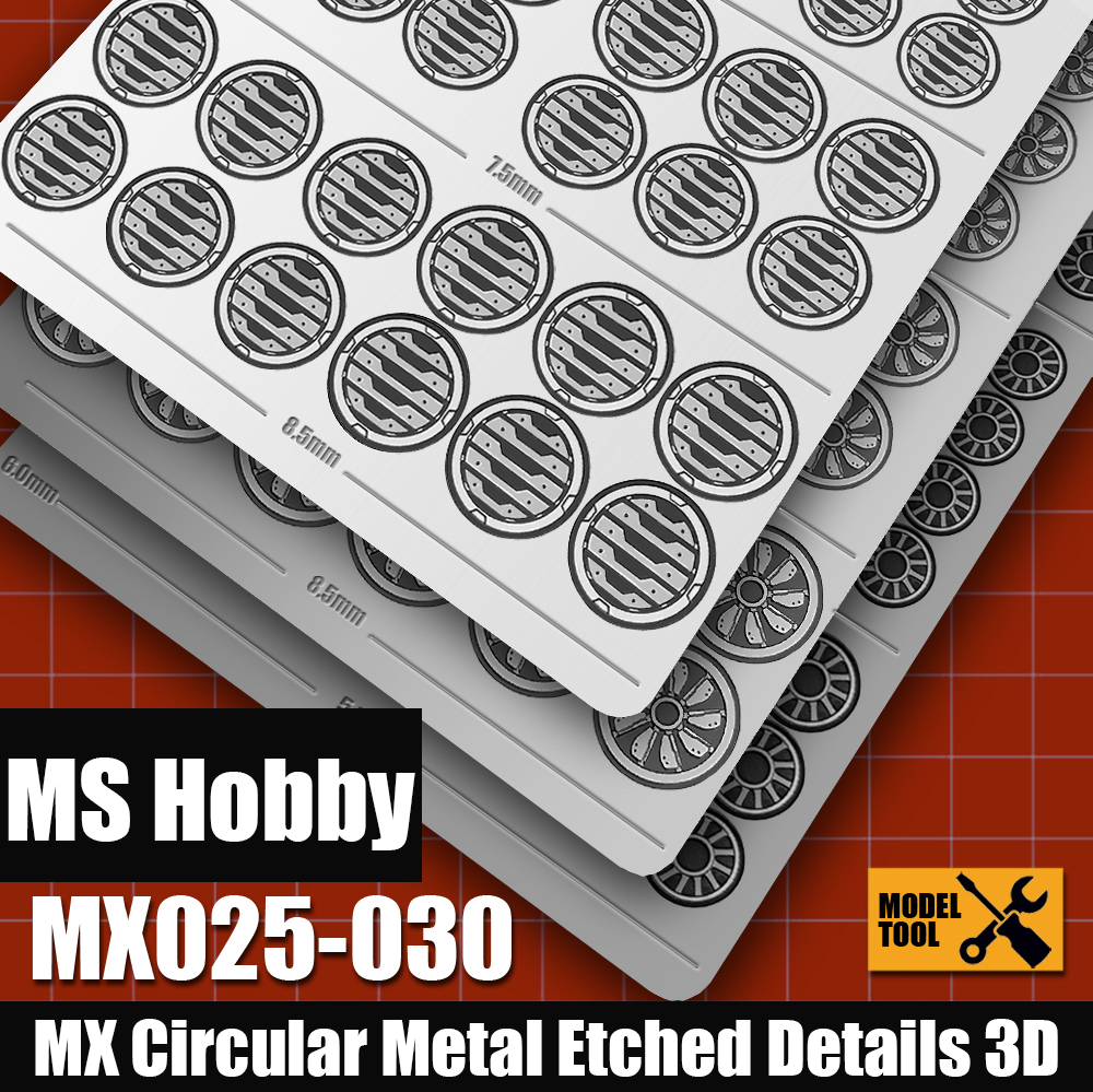 MS Hobby MX Circular Metal Etched Details 3D