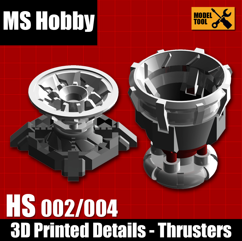 MS Hobby HS002 - HS004 3D Printed Details - Thrusters