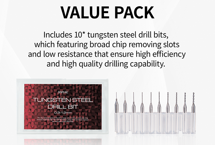 DSPIAE AT-SHD Precision Aluminum Hand Drill Set