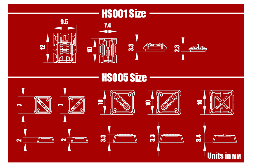 MS Hobby HS001 - MS005 3D Printed Details - Panels