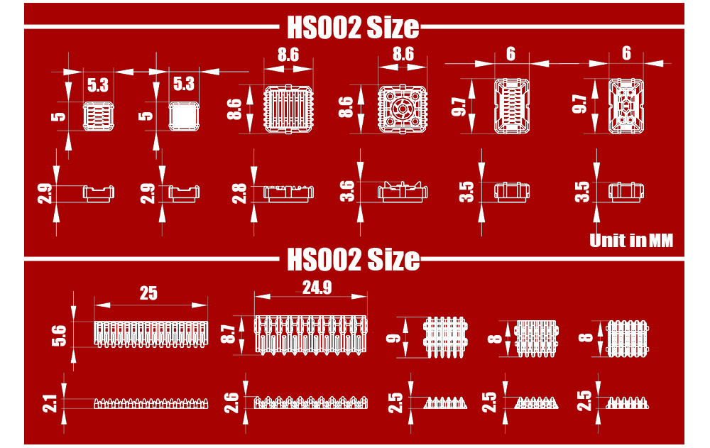 MS Hobby HS003- HS006 3D Printed Details - Heat Sinks