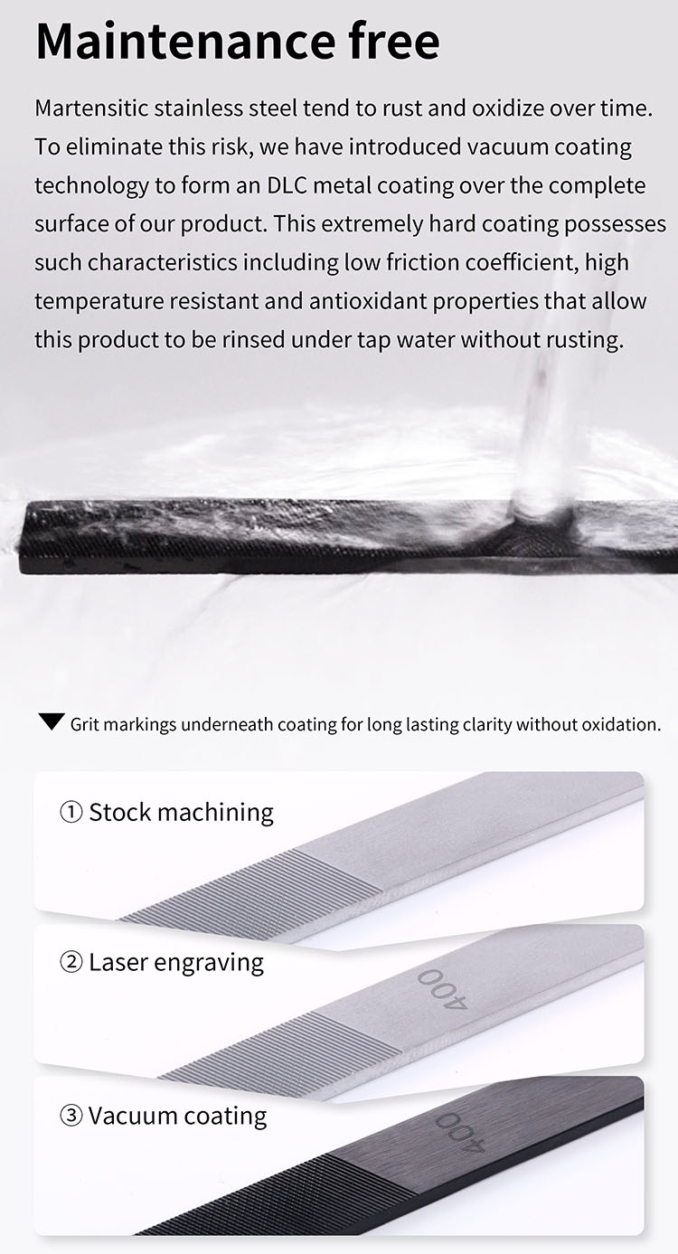 DSPIAE AT-FX DLC Coated Stainless Steel File