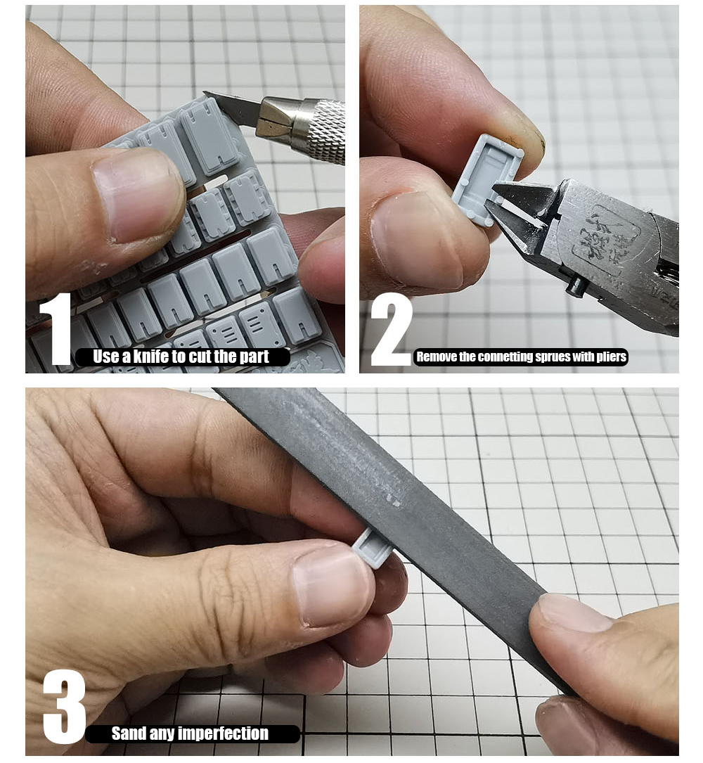 MS Hobby HS007- HS012 3D Printed Details - Heavy Armor