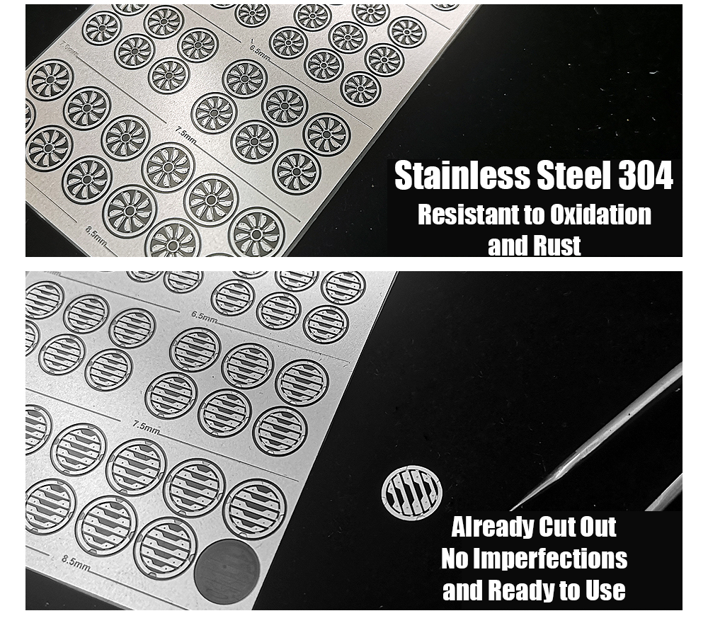MS Hobby MX Circular Metal Etched Details 3D