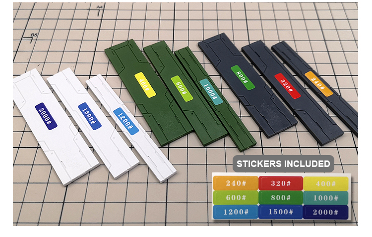 MS Hobby MS-010 Model Sanding Sticks (3pcs)