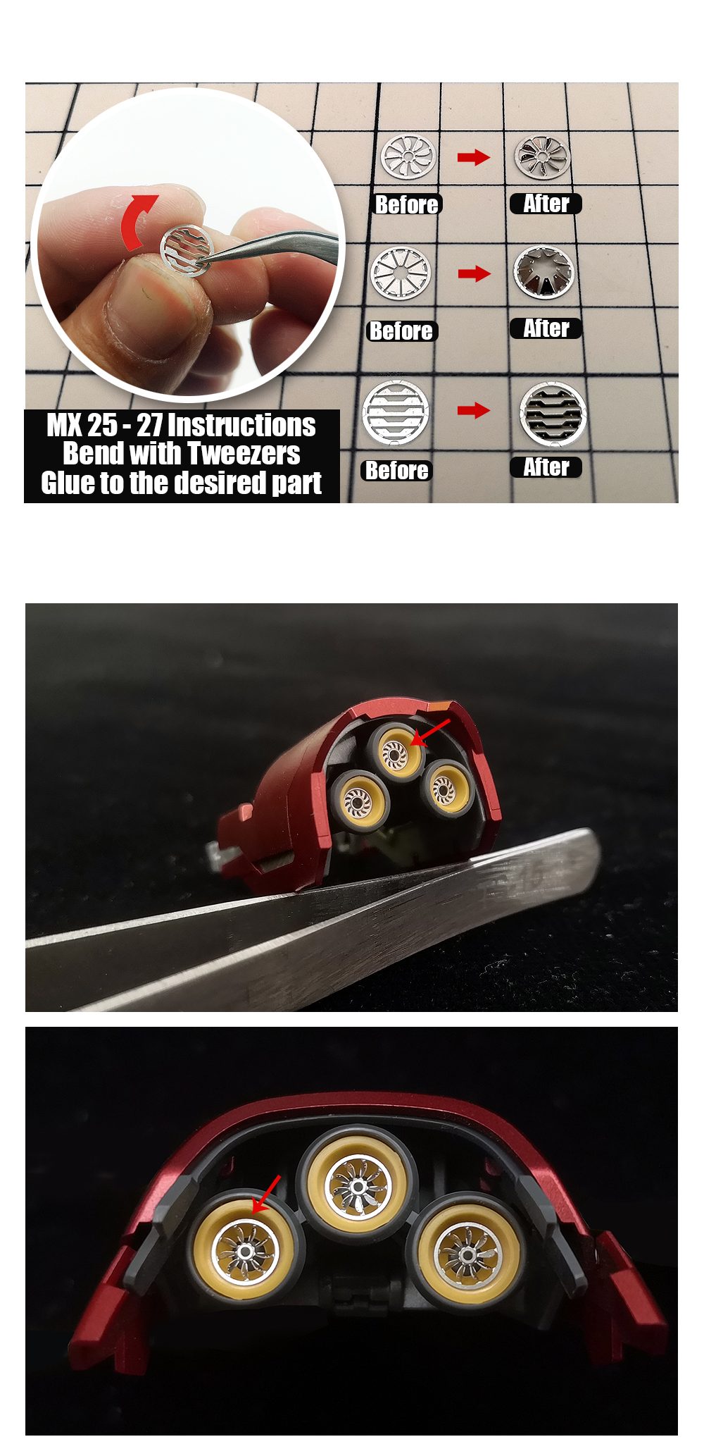 MS Hobby MX Circular Metal Etched Details 3D