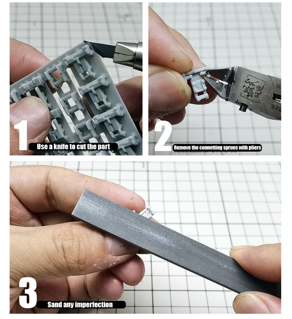MS Hobby HS008 -HS009 - HS011 3D Printed Details - Heavy Armor