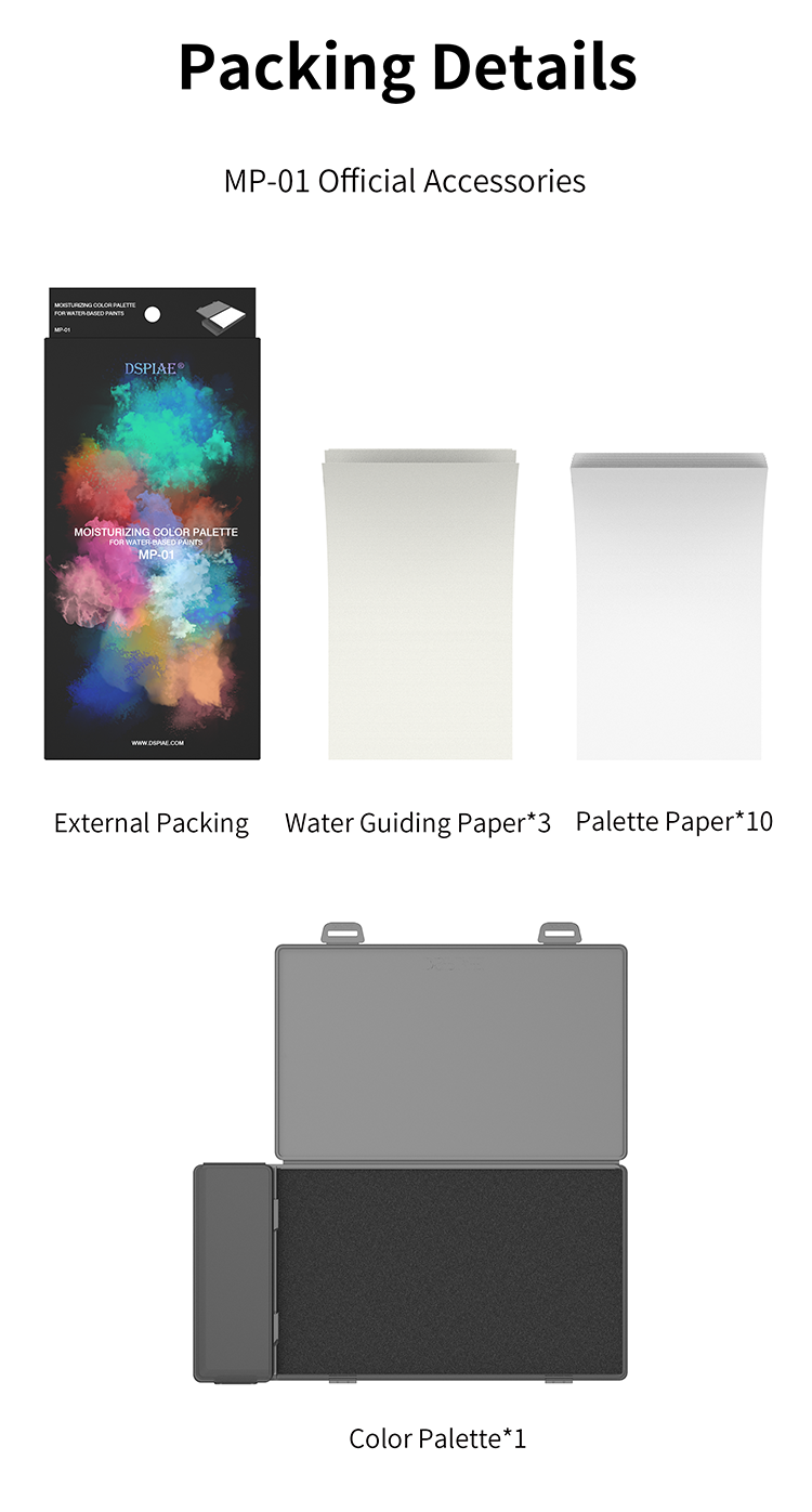 DSPIAE MP Moisturizing Color Palette and Replacement Papers
