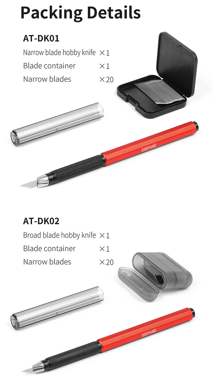 DSPIAE AT-DK Aluminium Alloy Hobby Knife