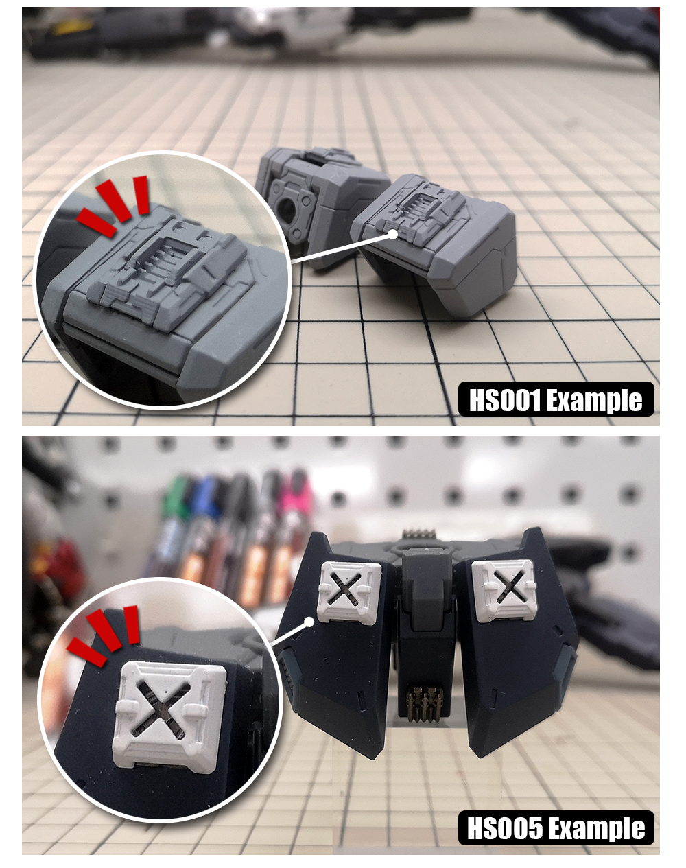 MS Hobby HS001 - MS005 3D Printed Details - Panels