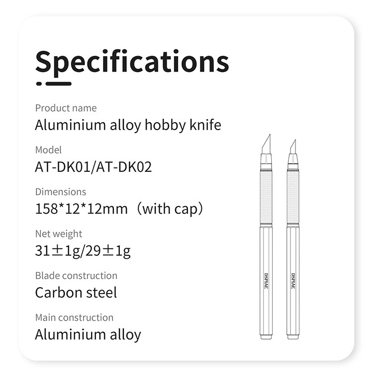 DSPIAE AT-DK Aluminium Alloy Hobby Knife