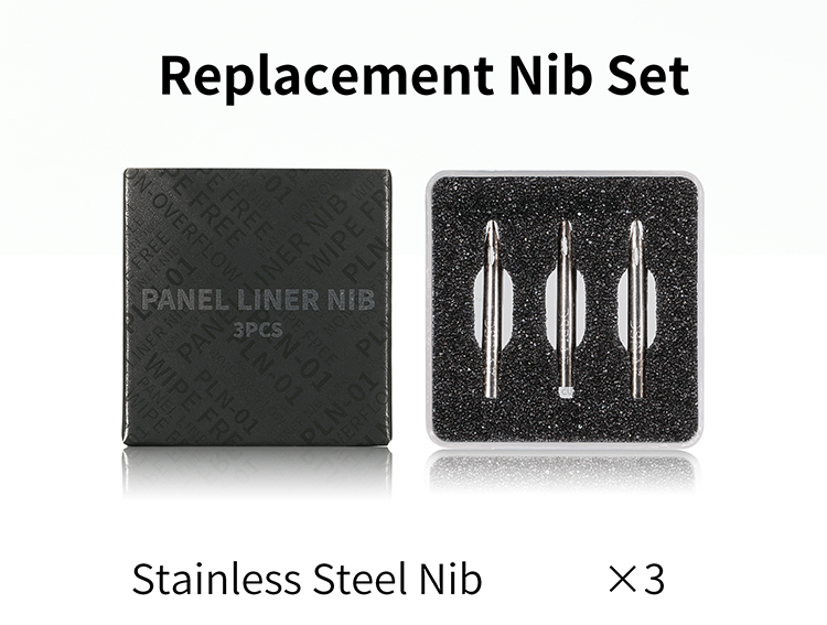 DSPIAE AT-PL Aluminium Panel Line Pen and Replacement Nib Set