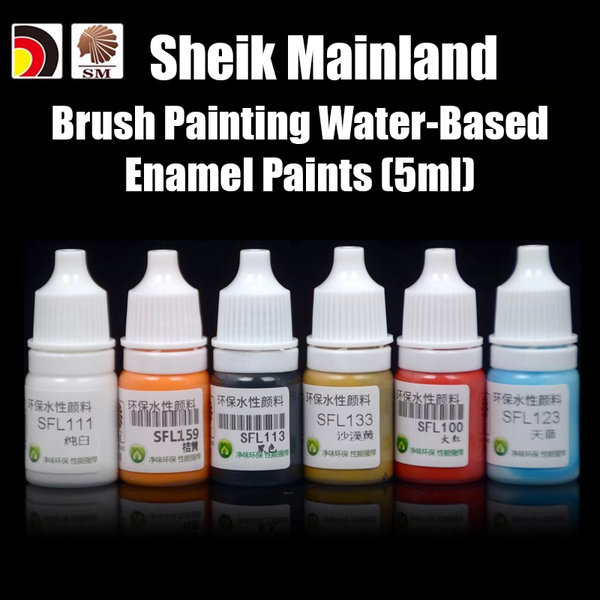 SM Sheik Mainland Brush Painting Water-Based Enamel Panel Liners (5ml)