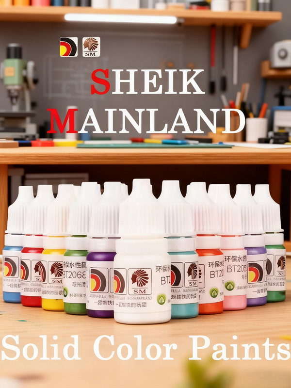 SM Sheik Mainland Brush Painting Water-Based Acrylic Paint Pure/Solid Color (5ml)