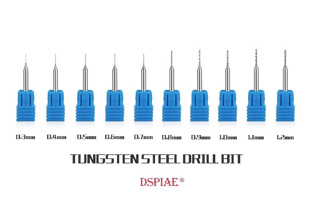 DSPIAE DB Tungsten Steel Drill Bits 0.3-3.0MM (Set Available)
