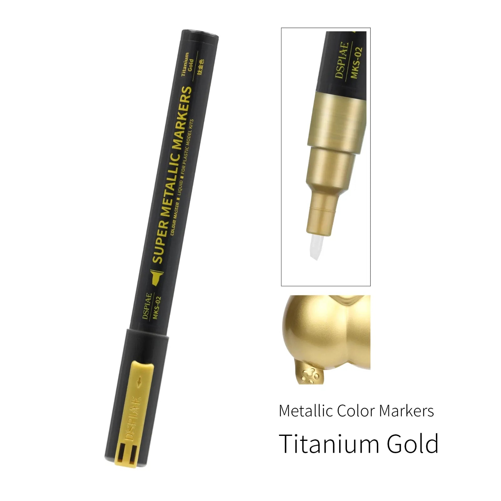 DSPIAE MKA&MKS Super Metallic Color Markers (15 Colors)